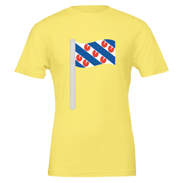 T-shirt Volwassenen - Vlag Friesland