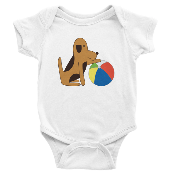 Romper - Mup puts paw on beach ball