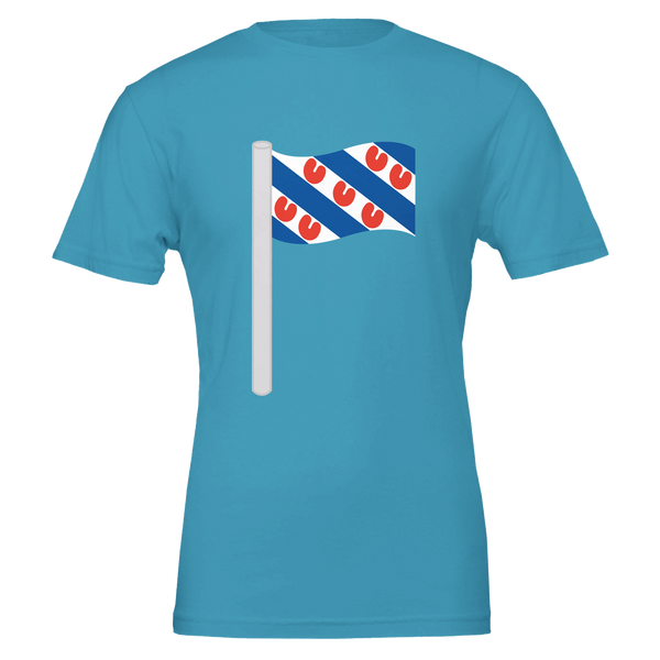 T-shirt Volwassenen - Vlag Friesland