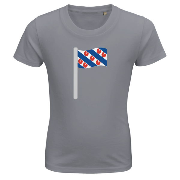 T-shirt Kind Biologisch - Vlag Friesland