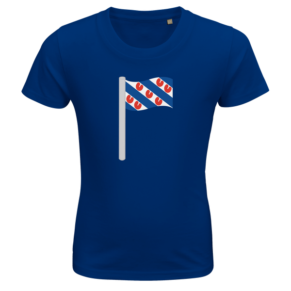 T-shirt Kind Biologisch - Vlag Friesland